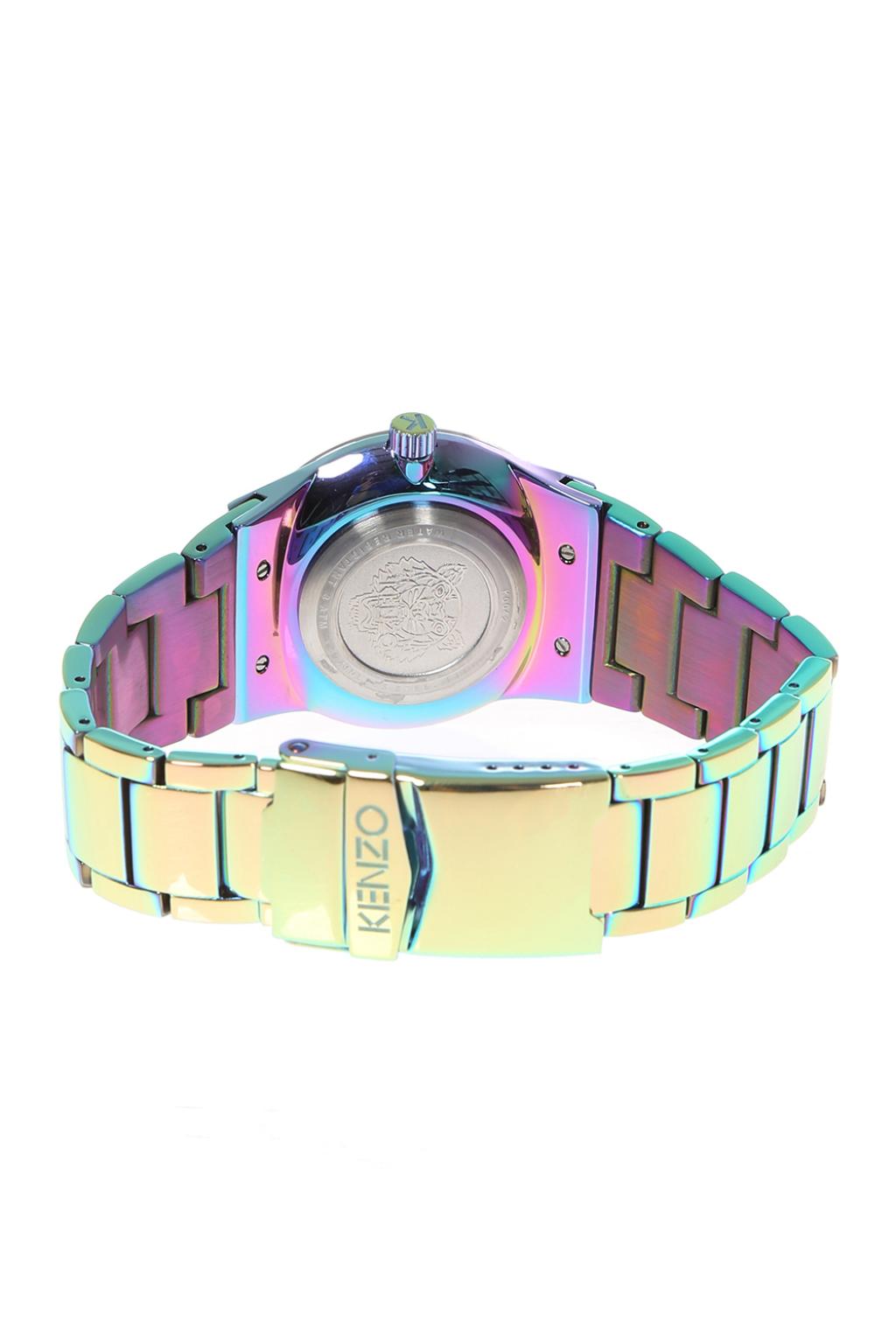 Kenzo deals multicolor watch